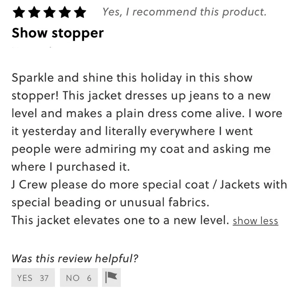 J. Crew collarless crew